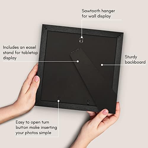 Рамка за снимки Americanflat отгледа 10х10 черно - се Използва като рамка за снимки 8х8 с мат отгледа 10х10 или без подложка