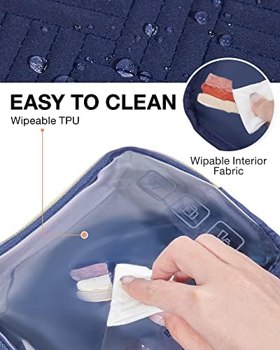 Чанта за тоалетни принадлежности, Одобрен BAGSMART TSA, Органайзер за Прозрачни козметични чанти за грим на 3 Опаковки,