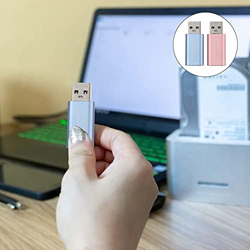 Адаптер за зарядно устройство SOLUSTRE USB USB-Адаптер 2 БР USB-Блокиращите на данни USB-A-USB Конектор за защита от свързване