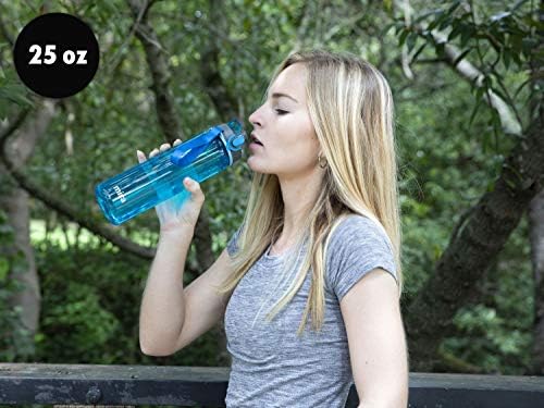 Бутилка за вода от MIRA еднократна употреба Tritan | Пластмасов Спортна бутилка за вода без съдържание на BPA | Запечатани