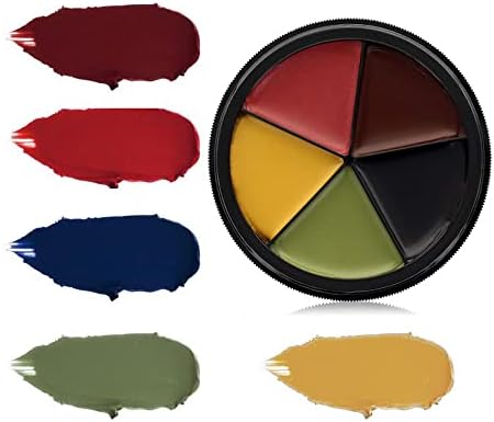 Mehron Makeup ProColoRing Натъртване 5 Цветното колело за специални Ефекти и филми | Комплект за грим Синини | SFX Paint