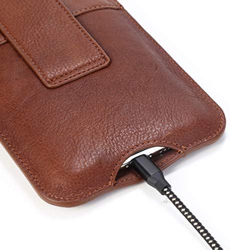 Калъфи за мобилни телефони, съвместими с iphone11 / XR, една чанта-кобур за мобилен телефон от естествена кожа с притежател на кредитна карта, който е Съвместим с Samsung Note10/