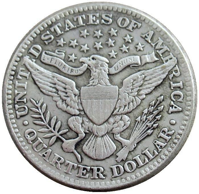 Американски Фризьор Четвърт Цента на 1914 Г., сребърно покритие Копие на Възпоменателни монети