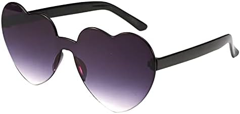 2023 Нови без рамки Прозрачни Очила, Европа и Америка цвят Карамел, Двойка Слънчеви Очила за Мъже, Кръгли (M, Един размер)
