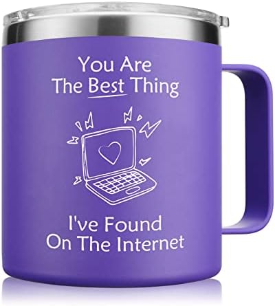NOWWISH най-Хубавото нещо, което намерих в Интернет, чаша на 14 унция - Идеалният подарък за Нея, съпруга, Приятелка