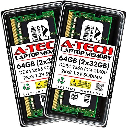 Комплект оперативна памет A-Tech 64 GB (2x32 GB) за гейминг лаптоп Acer Predator Helios 300 PH315-52-710B |Модули актуализации
