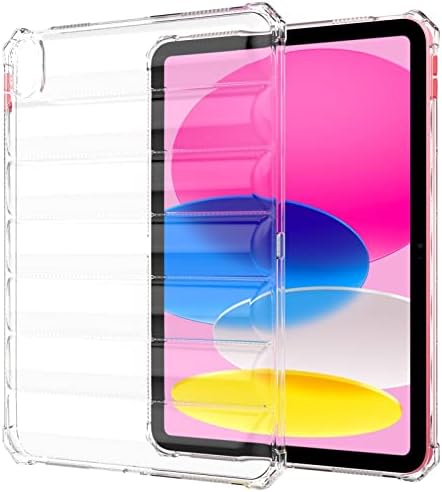 Калъф DWaybox за Apple iPad 2022 / iPad на 10-то поколение 10,9 инча, с Въздушно-пузырьковым дизайн, Удароустойчив Гъвкав калъф, от TPU, който предпазва от надраскване, Прозрачен Защи?
