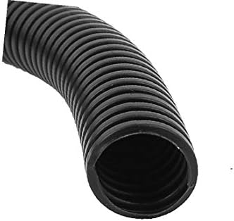 Гъвкав сильфон X-DREE, Маркуч, Тел, Защитен на Дървесина тръба, 2,3 метра, черна (Кабел гъвкав, за защита на горивната филм el tubo corrugado, 2,3 м, черен