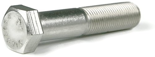 Крепежни елементи Newport 7/16 инча x 5-1/2 инча Винт с шестоъгълни глави от неръждаема стомана 316 (Количество: