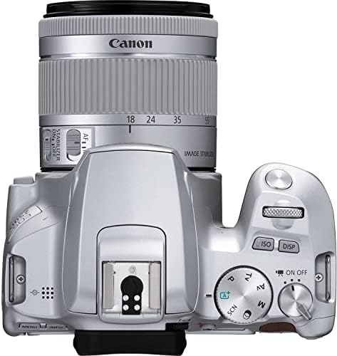 - Рефлексен фотоапарат Canon EOS 250D / Rebel SL3 с обектив 18-55 мм (сребрист) (3461C001) + обектив Canon EF 75-300 мм