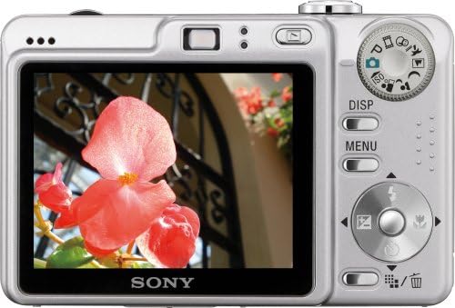 Цифров фотоапарат Sony Cybershot DSCW55 7,2 Мегапиксела с 3-кратно оптично увеличение (сребриста) (СТАР МОДЕЛ)