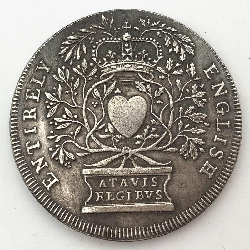 Crown Love Антични колекция възпоменателни монети от старата мед и сребро Занаятите Love Coin Лъки Медал