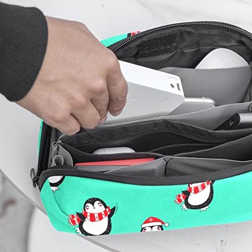 Електронен Органайзер Penguin, Устойчив На Удари Калъф За Носене, Защитен Калъф, Малка Чанта-Органайзер За Кабели За Пътуване