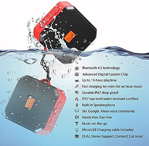 Говорител Tek Styz IPX7 подходящ за Sony WH-1000XM3 с 13-часови водоустойчив времето на възпроизвеждане, за