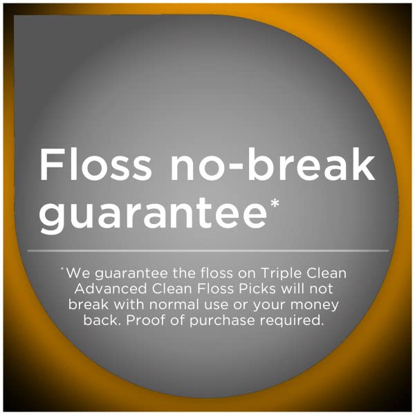Клечки за зъби DenTek Triple Clean Advanced Clean, Не се разпадат и да не са смачкани, брой нишки 90, (опаковка от