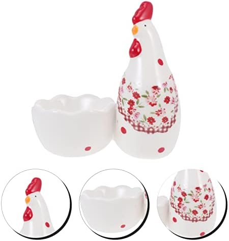 Cabilock Гъби Декор Керамична Поставка За яйца Титуляр: Сервировочный Тава за твърдо Сварени Яйца Титуляр за дисплея