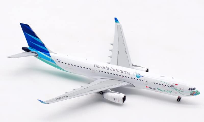 JC Wings Garuda Indonesia Airlines за самолета Airbus A330-300 PK-GHC 1:400, НАПРАВЕН ПОД НАТИСК, Готова модел