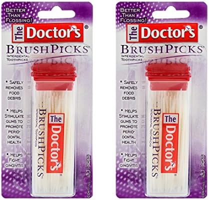 The Doctor's BrushPicks Межзубные клечки за зъби, 120 броя в опаковка (2 опаковки)