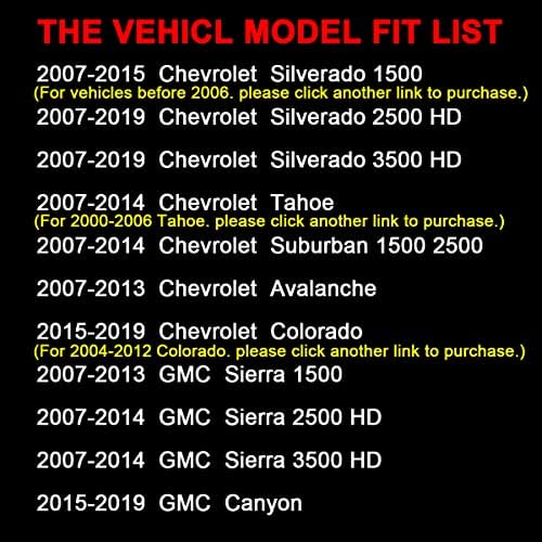 FAXCARS Led Светлини Фарове за мъгла Комбинираната за Chevy Silverado 1500 2500 3500 HD Tahoe Suburban Colorado