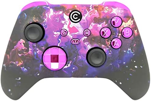 Потребителски безжичен контролер Дизайнерската Серия за PC, Windows, серия X / S и One - на Разположение няколко дизайни (лилаво магма и лилаво хромирани вложки)