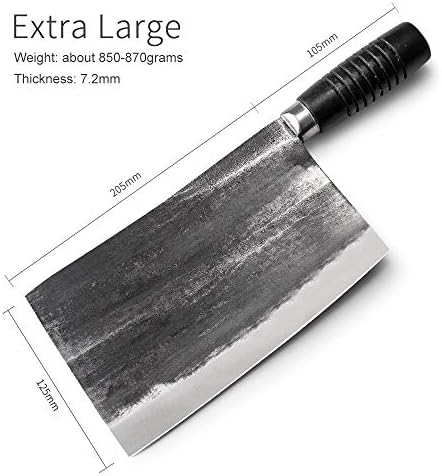 Нож за рязане на месо CRIVERS, Напълно Выкованный Кухненски Нож на Главния готвач Ръчно изработени от високо Стомана, Нож