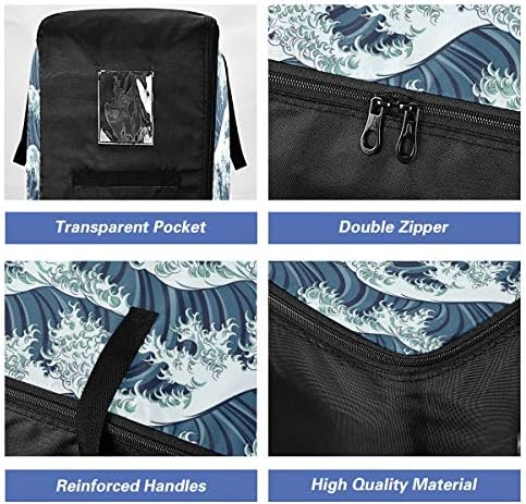 N/A Чанта за съхранение на дрехи, Легла за Завивки, Големи Голям Японската Чанта-Органайзер Great Wave, Чанта