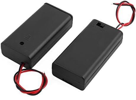Aexit 2 бр. 2 Батерии, зарядни устройства и Аксесоари x Държач за батерии 3 AA В затворен корпус Кутия за Превключвател