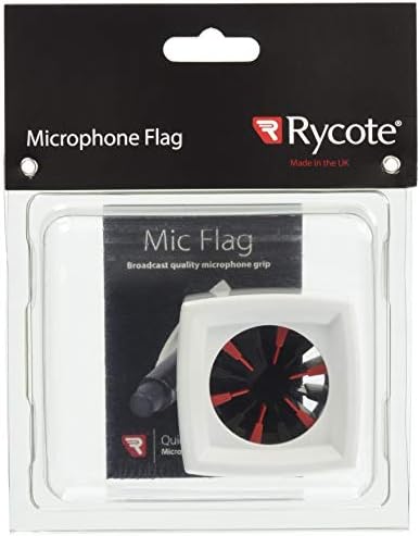 Квадратчето Rycote Square Mic за кв. микрофони Репортер Диаметър от 19 до 38 мм (0,74-1,49 инча), бял