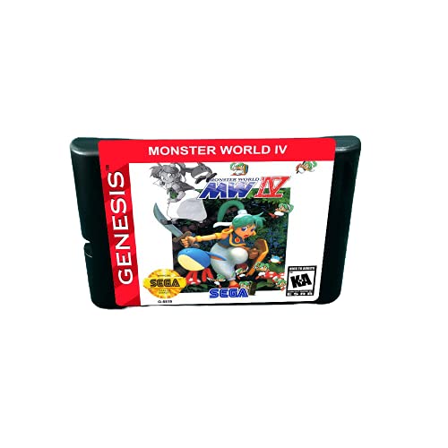 Aditi Monster World IV - 16-битов игри касета MD конзола За MegaDrive Genesis (японски корпус)