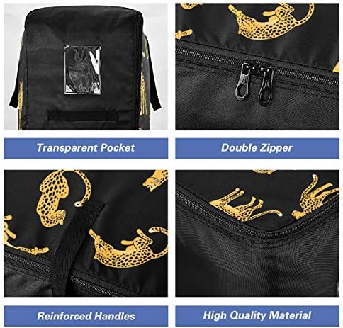 Emelivor Чанта за съхранение на дрехи, Легла за Завивки - Организаторите с Леопардами Голям Капацитет, Чанта