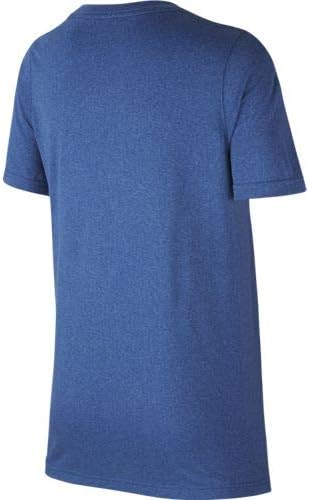 Тениска Nike Boys 'Legend Dri-FIT Graphic Tee (Game Royal / Бяла, Голям размер)