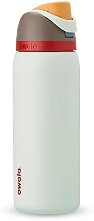 Случайна бутилка за вода Owala FreeSip от неръждаема стомана с Соломинкой за спорт и пътувания, Не съдържа BPA, 32