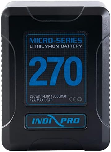 Литиево-йонна батерия IndiPRO Micro-Series 270Wh 14,8 с V-образно затваряне | Максимална непрекъсната емисия 12