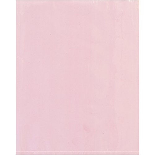 Антистатичен Плоски найлонови торбички с размери 6 Mils, 12 x 24, Розово, 250 / Калъф