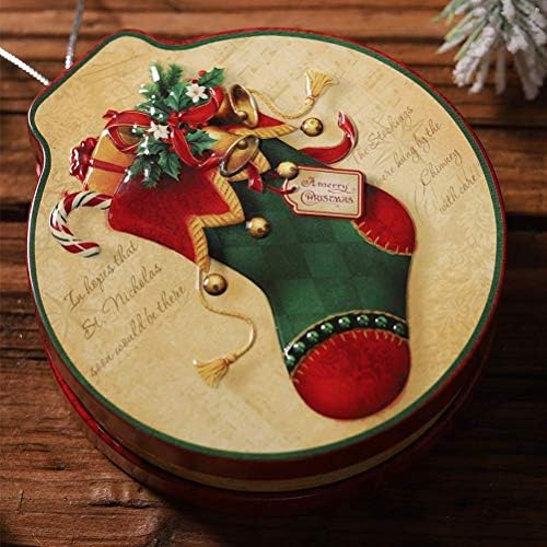 FRECI Коледна Тема Празни Консервени Кутии Кутия шоколадови Бонбони Подарък Контейнер За съхранение на шоколадови Бонбони и
