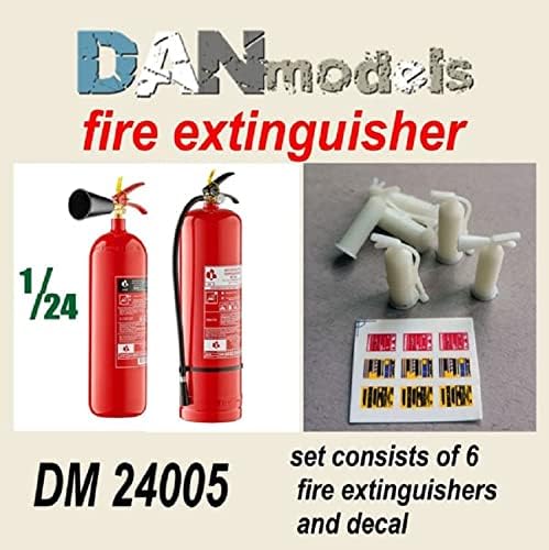 Комплект пожарогасители Дан Models 24005-1/24 в наличност. 6 бр. Смола + Стикер