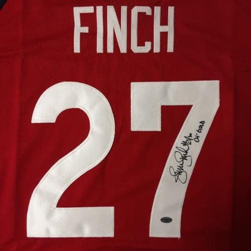 Джени Финч Автентична Риза в стил Pro с Автограф от JSA - Олимпийски тениски С Автографи