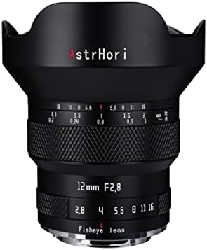 AstrHori 12 мм F2.8 Обектив Рибешко око Полнокадровый Ръчен Обектив на Камерата (за Canon RF Mount)