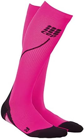 Дамски компресия чорапи за джогинг CEP Long 2.0 (Розово / черно) II