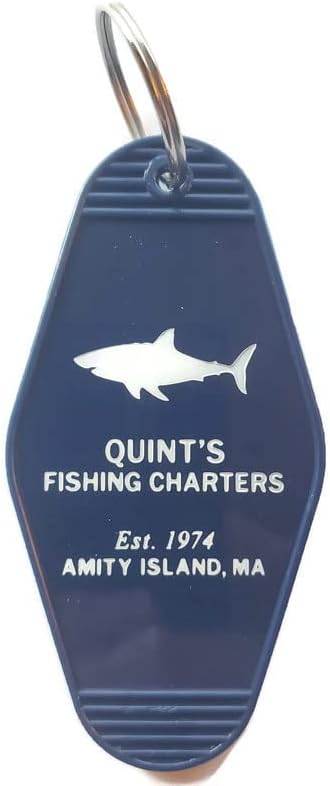 Риболовни чартъри Jaws Quint's - ключът виси етикет, вдъхновени от Експерти по лова на акули на острова Приятелство
