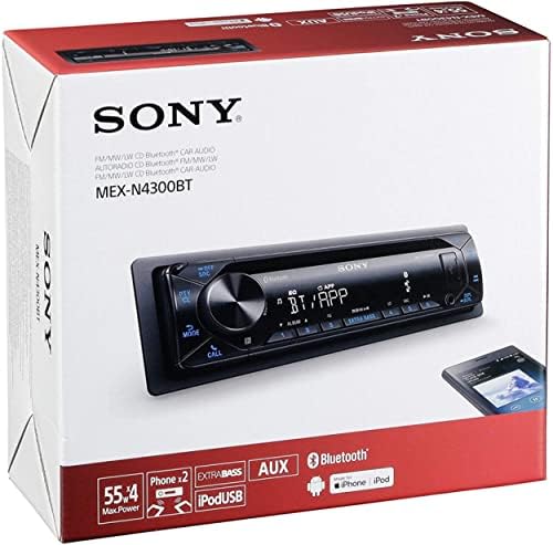 Авто стереоприемник Sony MEX-N4200BT на един Din, вграден в панела за управление на Bluetooth CD/MP3 AM/FM, фронтален USB,
