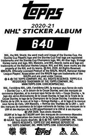 Хокей на стикер Топпс НХЛ 2020-21 №640 Никлас Бэкстрем Топпс десетилетия на Вашингтон Кепитълс Хокейна стикер-карти