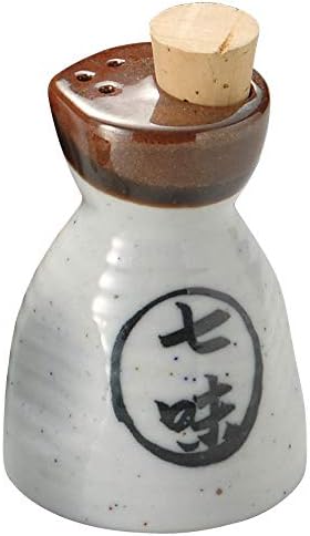 Ямашита когэй (Ямашита когэй) Контейнер за подправки Riji Rokubei с 7 вкусове, φ6 × 10 см., Бял