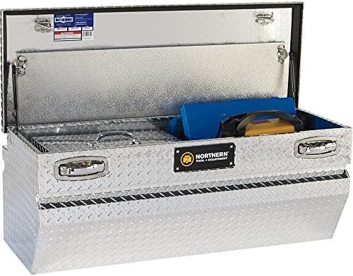 Кутия за инструменти Northern Tool Chest Truck - Алуминий, Диамантена плоча, Капаче за повдигащи дръжки, 47,75 инча x