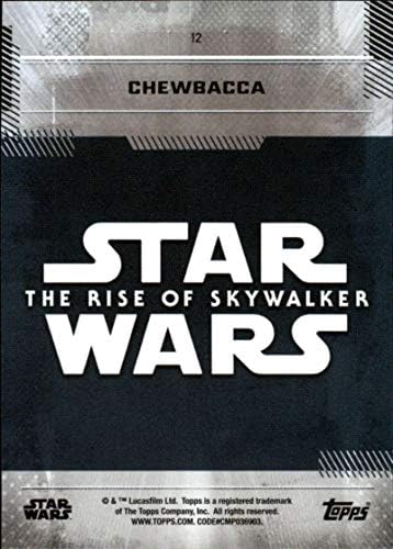 2019 Topps Star Wars The Rise of Skywalker Series One 12 Търговска картичка Чубакки