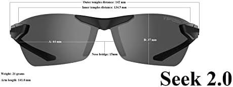 Спортни слънчеви очила Seek 2.0 за мъже и жени - Са идеални за колоездене, голф, туризъм, разходки, бягане, тенис