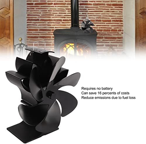 Вентилатор за печки с топлинна задвижване Pssopp, самозапускающийся вентилатор за фурни, 6 остриета, вентилатор за камина с топлинна задвижване за дома с дровяным кам?