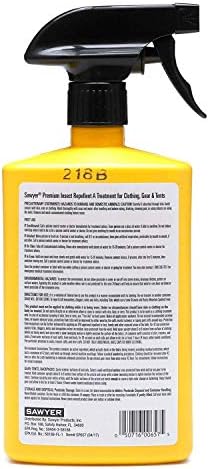 Sawyer Products SP6572 Twin Pack Средство за защита от насекоми премиум-клас с перметрином за дрехи Trigger Спрей, 24 грама,