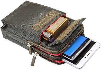 Dinged чанта-кобур за телефон, Спортен Калъф за носене на колан за улицата, поясная чанта с кука за Samsung S10 Lite, s20 +, s20 Ultra, Note10 +, Note 10 Lite, J5, J7 (Цвят: зелен)