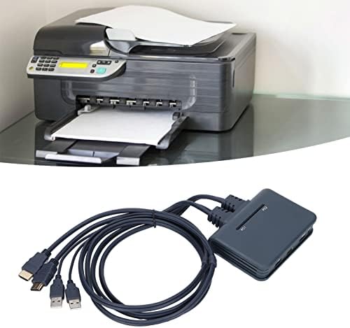 Dilwe HDMI KVM switch USB 2 порта 4K, USB KVM Превключвател Box Switch Хъб за домашния офис развлечения, Смяна на един